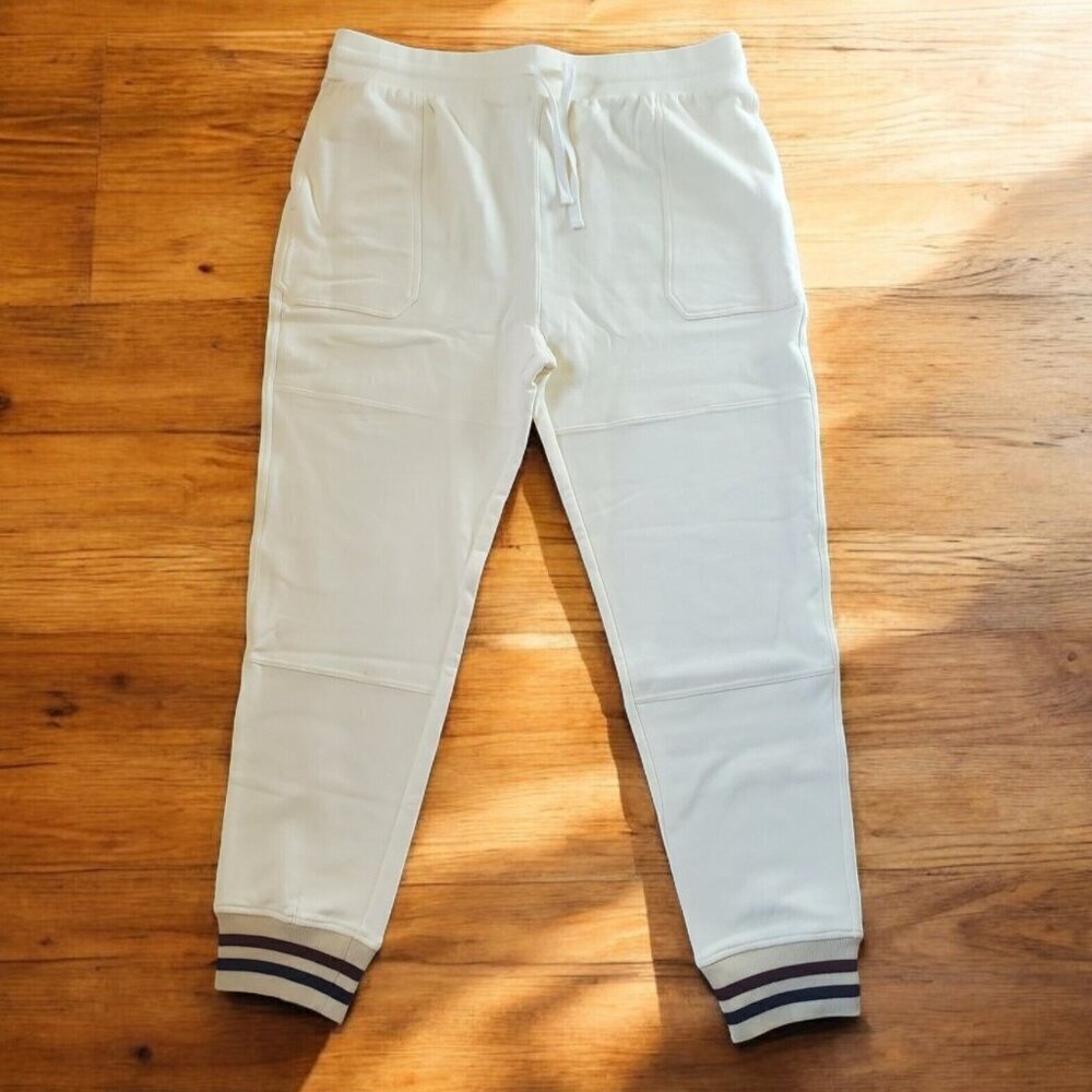 Mcnairy & Co Cuffed Sweatpants Mens Sz Xxl Vintage White Drawstring Streetwear